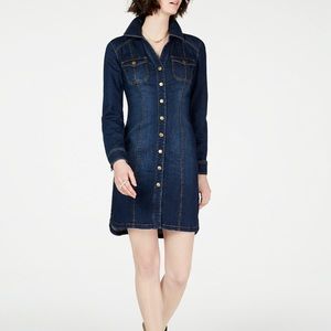 Denim shirtdress